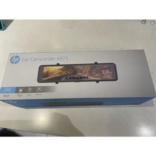 惠普HP s975 前後行車記錄器+超廣角電子後照鏡 含測速功能 記憶卡