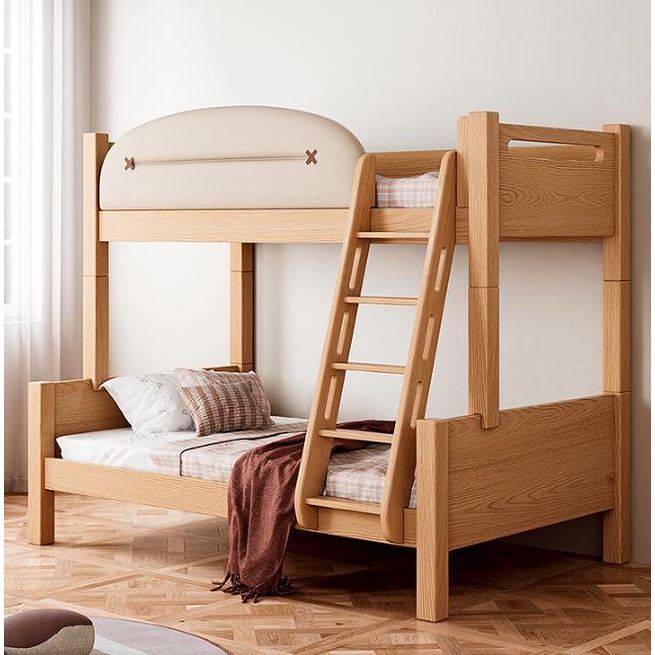客製化 免運床上下床櫸木上下鋪雙層床實木子母床小戶型高低床男孩女孩床