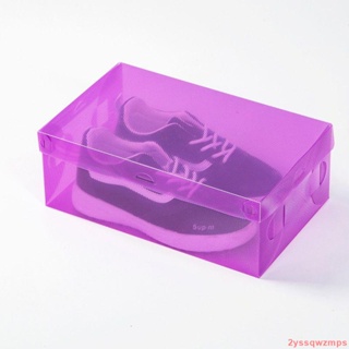 便捷收納 【20個裝】加厚透明鞋盒翻蓋鞋盒鞋子靴子盒收納鞋盒鞋子收納盒