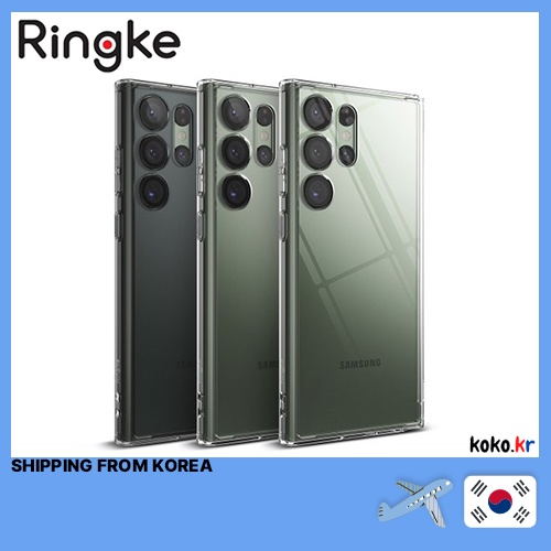 Ringke Fusion 適用於三星 Galaxy S23 Ultra超防震保險槓硬 PC TPU 保險槓保護套帶贈品