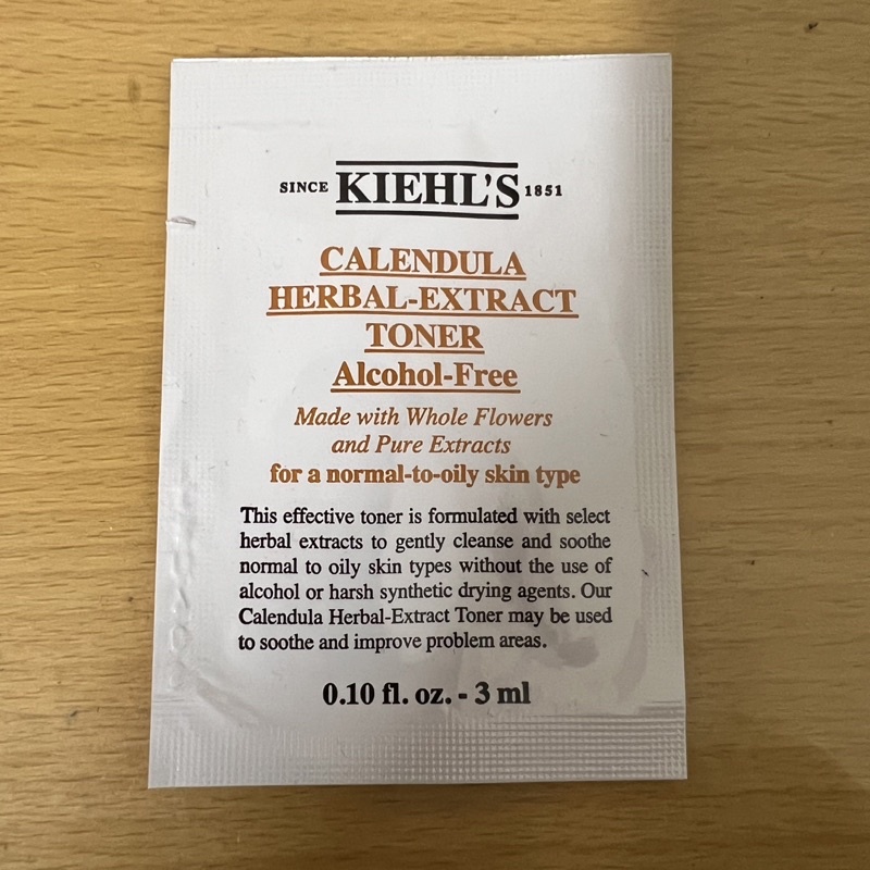Kiehl’s 契爾氏 金盞花植物精華化妝水試用包 3ml