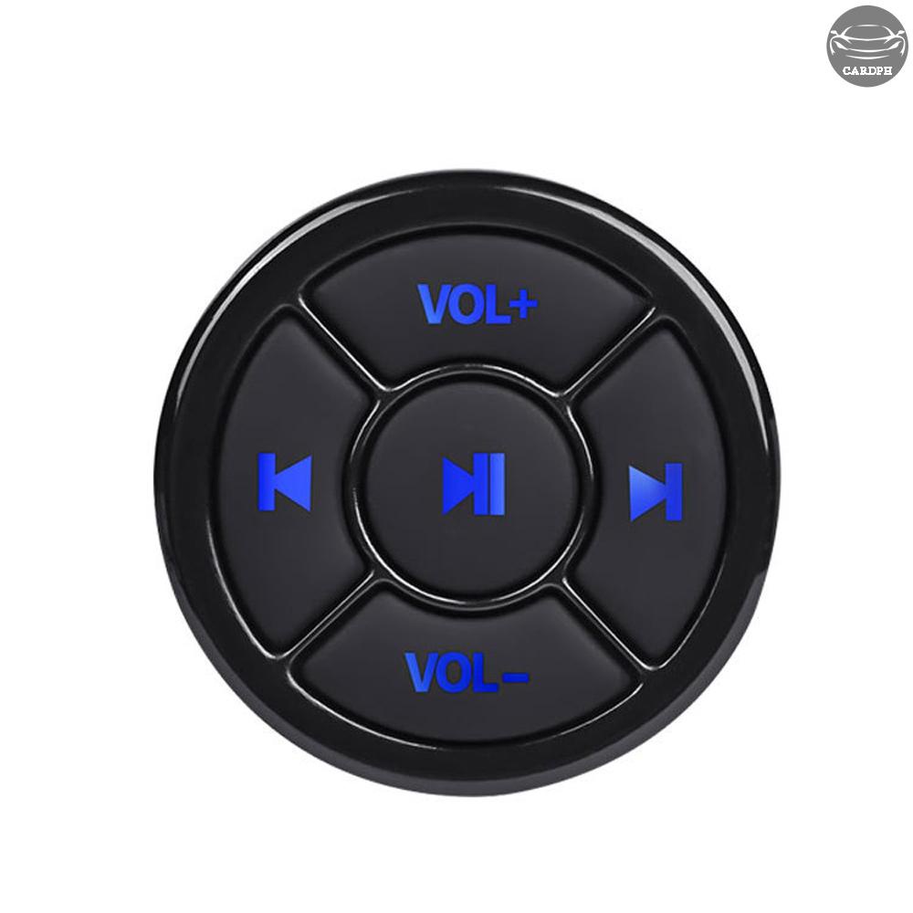 無線媒體按鈕 BT5.0 迷你遙控汽車方向盤遙控器, 用於音樂播放自拍, 與 Android iOS 設備兼容