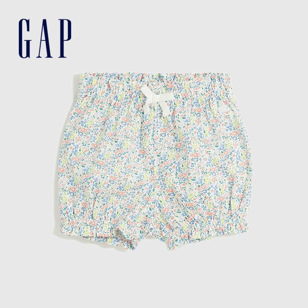 Gap 嬰兒裝 印花抽繩鬆緊短褲 布萊納系列-碎花款(600570)