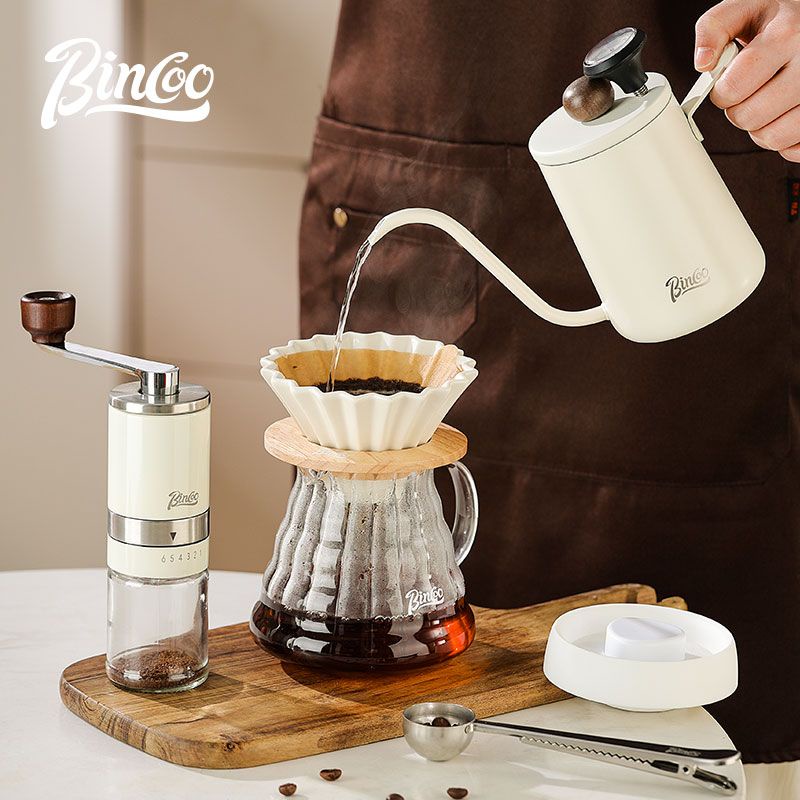 Bincoo 手衝咖啡壺套裝 手衝壺戶外 便攜咖啡裝備 手磨咖啡機 咖啡濾盃