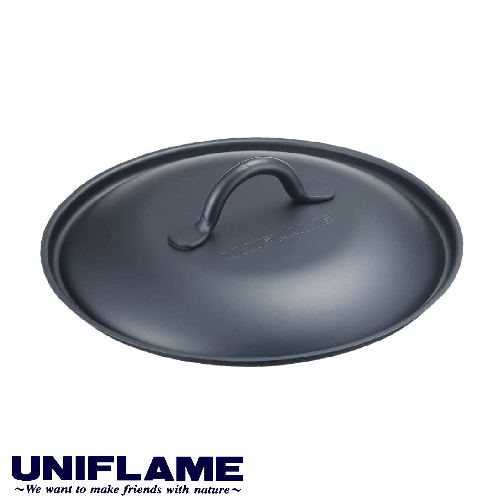 【UNIFLAME 日本 小黑鍋蓋】666388/小型鍋蓋/蓋子/適用16cm小黑鍋/露營