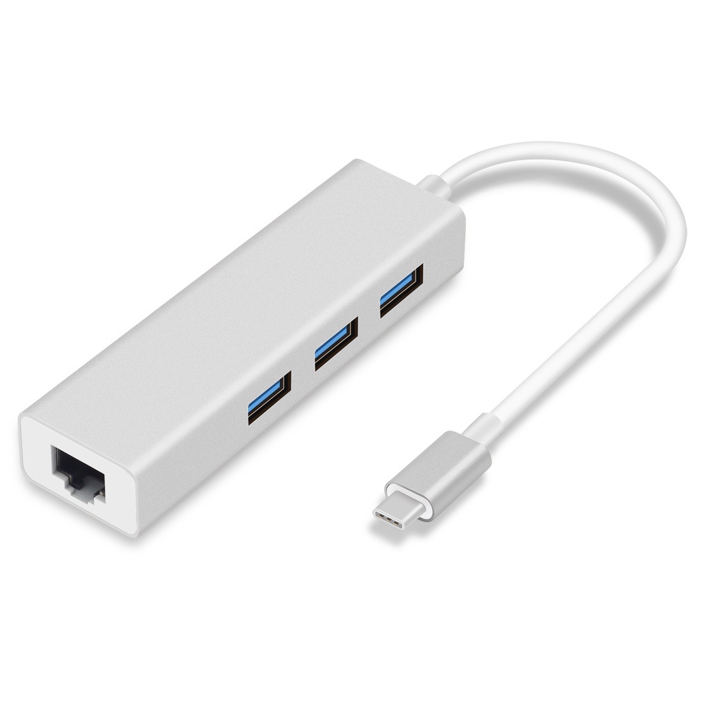 ✲Type C 轉換器  轉外置有線網RJ45 網路USB 3.0 HUB macbook