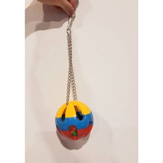鸚鵡玩具｜大鈴鐺球/聲響玩具-魚雁木坊鸚鵡啃咬玩具