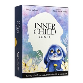 內在小孩指引卡 - 邦尼藍兔,贈中文翻譯｜Inner Child Oracle，享受冒險與快樂，建立自信創造美好【左西】