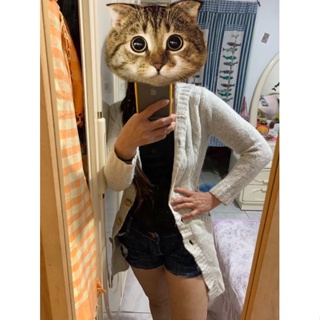 貓女🐈‍⬛時尚顯瘦針織長版外套❤️