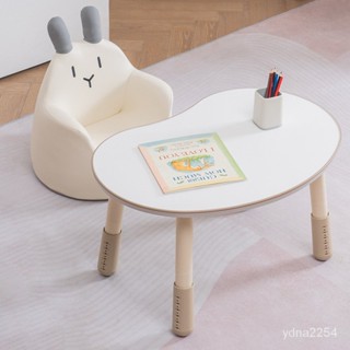 【學習成長兩不耽誤】山姆傢具#兒童花生桌 嬰兒早敎學習桌 幼兒園寶寶閱讀書桌 可陞降桌子 書桌 書桌椅 收納桌 實木書桌