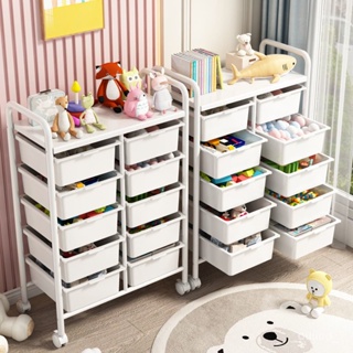 暢銷 兒童玩具收納架寶寶玩具分類架大容量兒童房落地可移動收納整理櫃