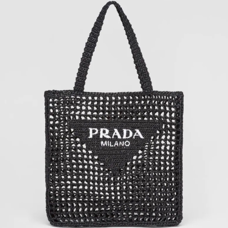 PRADA Raffia Tote Bag 拉菲草 編織包