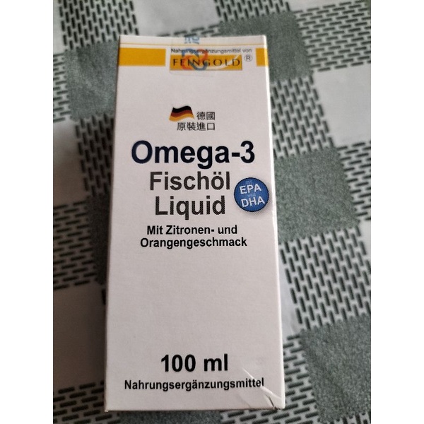 【Feingold】 Omega-3 液態魚油-/德國原裝進口/100 ml/假一賠十
