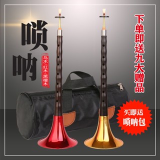 （樂器）專業烏木嗩吶樂器d調烏木黑檀紅木初學者入門成人D調嗩吶民間嗩吶coo8520258