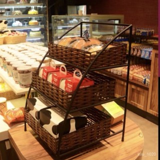 【❀店長❤推薦】【高品質】桌上桌麵零食收納餐桌收納雙層水果籃書房咖啡廳3層臥室鐵藝ins