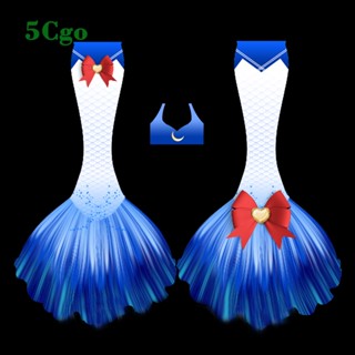 5Cgo【鴿樓】美人魚魚尾輕薄好遊美少女戰士元素游泳潛水海洋館表演比基尼水下攝影定制服裝t669306077553