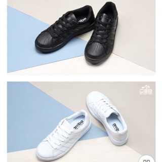 ARRIBA 台灣製造 艾樂跑男鞋 素面皮面休閒鞋 全黑色 全白色 FA551