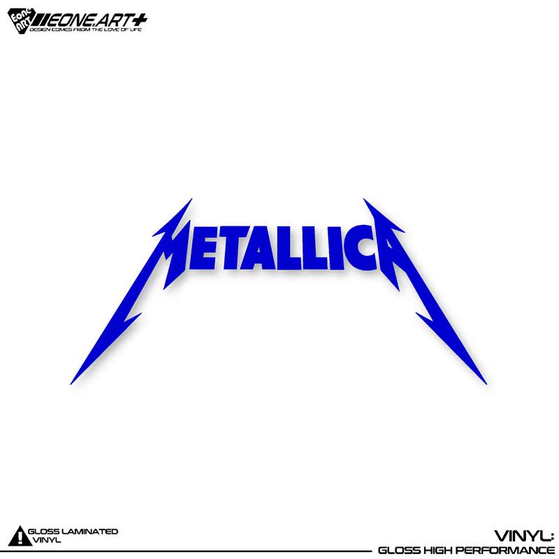 【💖台灣熱賣💖】EONE鏤空車貼 金屬樂隊Metallica閃電LOGO車身玻璃電動車電腦貼紙