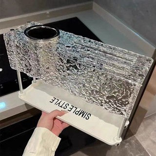 輕奢廚房刀架 廚房置物架 廚房收納架 新款置物架 多功能檯面高顏值筷子刀具收納架 家用收納架 收納盒