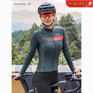騎行服 揹帶 車衣褲 腳踏車衣 透氣排汗 男女通用Santic森地客春夏季騎行服女透氣緊身長袖公路自行車戶外運動裝備