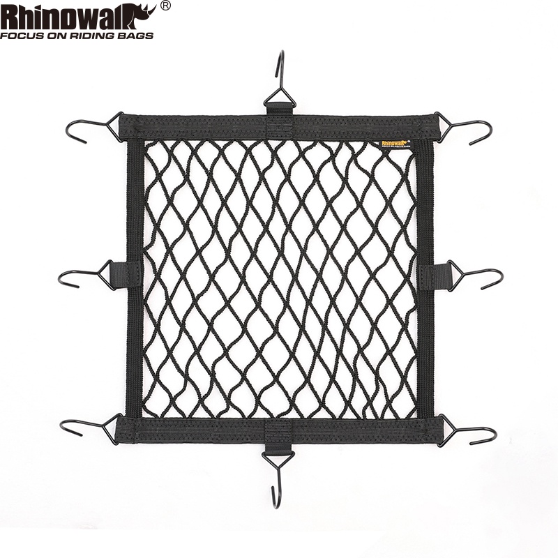 Rhinowalk 摩托車頭盔架網袋 貨運自行車踏板車網鉤儲物摩托車配件