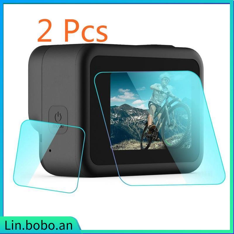 2 PCS for GoPro HERO 7 / 8 Black Lens + LCD Display Tempered