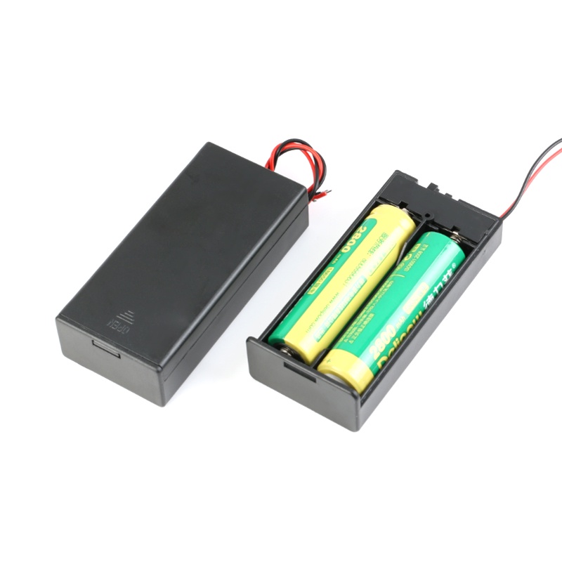優質 18650電池盒 2節（全密封 帶開關）可裝兩節18650電池