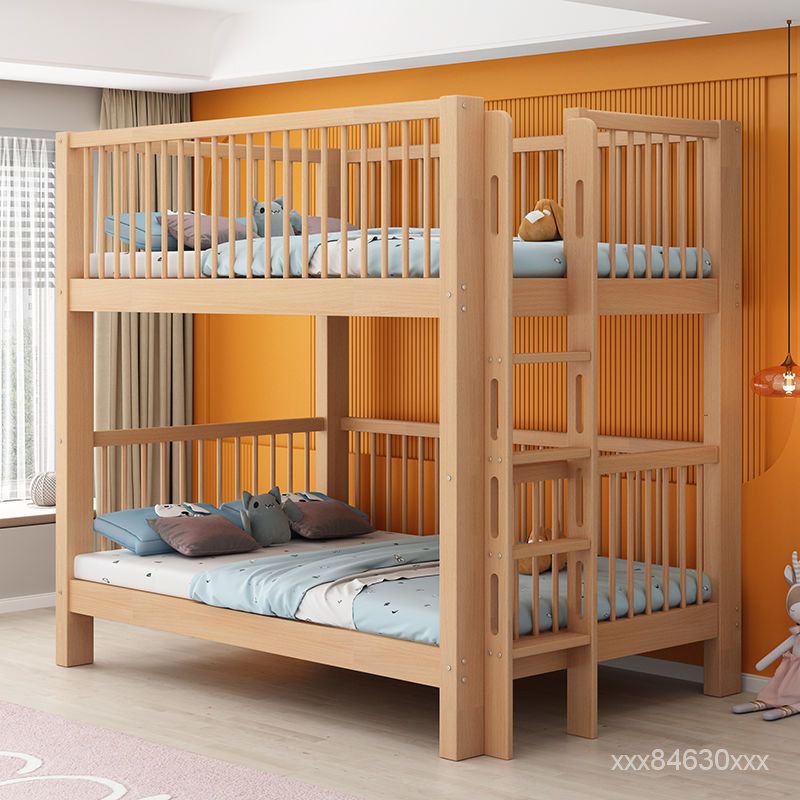 【居傢生活】廠傢直銷 全實木兒童上下床高低床母子床上下鋪子母床歐洲櫸木雙層床