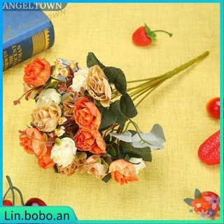 №21 Heads/Bouquet Silk Rose Artificial Flower