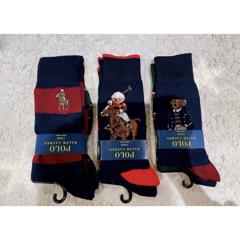《polo熊襪》美國🇺🇸直寄～Polo Ralph Lauren襪子 polo熊襪子 polo小馬襪子 半統襪 棉襪