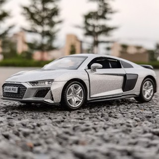 🔥門市熱銷🔥模型車1:36 奧迪 AUDI Q7 R8 合金模型車 兒童玩具車 可開門 迴力小汽車模型 飾品 汽車擺