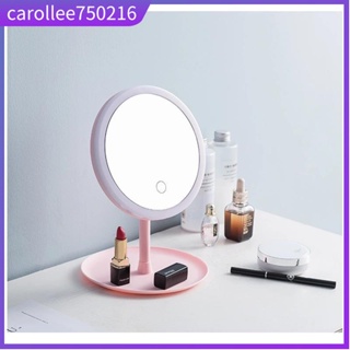 USB Rechargeable Led Lighted Makeup Mirror with Dimmable LED
