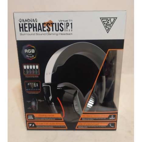 【現貨】 Gamdias Hephaestus P1 RGB 電競環繞聲遊戲耳機 電競耳機 虛擬7.1聲道 耳罩式耳機
