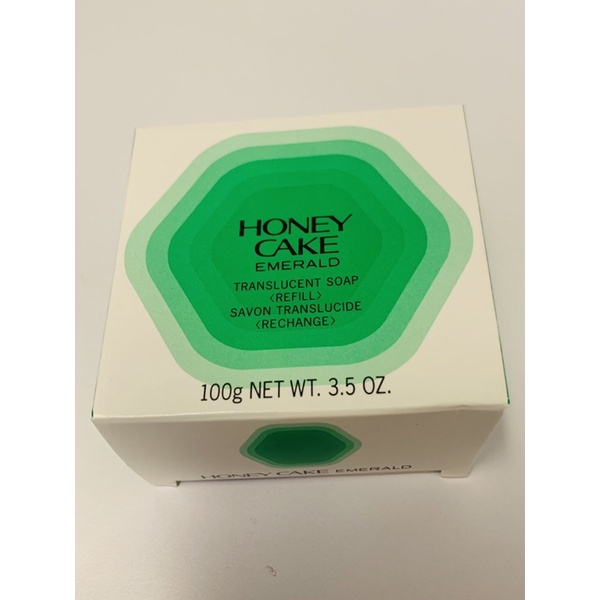 「限時特賣」日本輸入正品資生堂 HONEY CAKE 翠綠蜂蜜香皂 日本輸入版本 100g