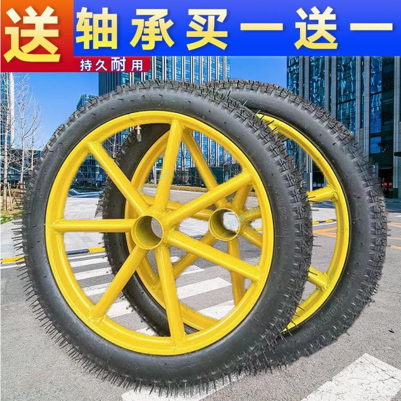 【熱銷】德國進口工地手推車實心輪胎勞動車建筑實心輪子板車斗車架子人力
