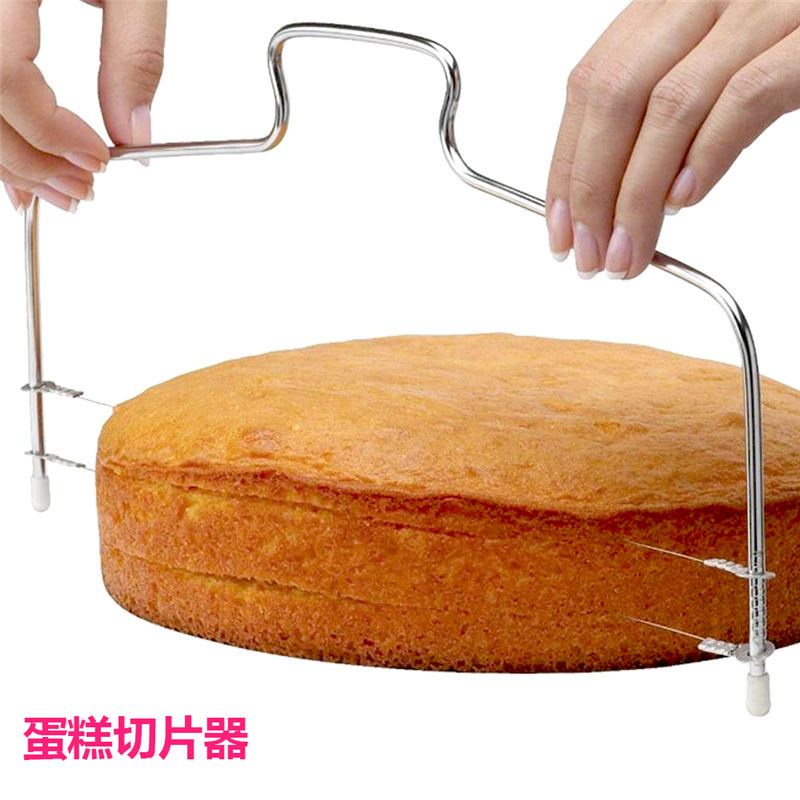 【春野】不銹鋼蛋糕切片分層器 蛋糕分片器 蛋糕切片器 雙線切分切可調厚度