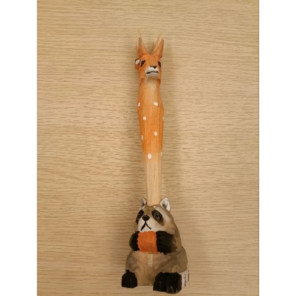 小鹿原子筆+熊貓筆筒