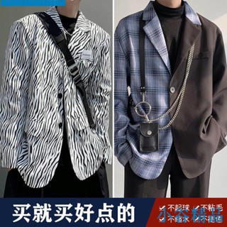 ✨小谷精品✨優選情侶夾克男士秋季高街潮牌設計感西裝韓版寬鬆休閒學生小西裝外套
