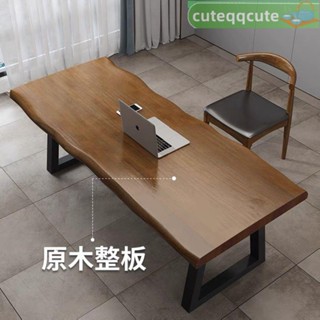 辦公桌 工作桌 書桌 寫字桌 電競桌 和室桌 電腦桌 學習桌美式實木茶桌現代電腦桌簡約家用客廳書桌接待工作長桌原木大板桌