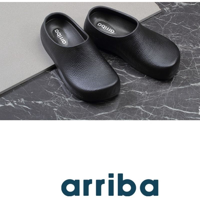 ARRIBA 台灣製造 艾樂跑 男鞋 女鞋 無毒PVC 鞋墊可清洗 止滑廚師鞋 荷蘭鞋 61566