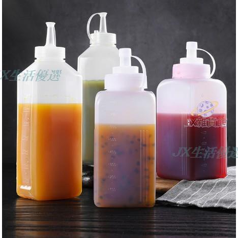 台灣熱銷 塑膠擠醬瓶大口徑果醬瓶 擠壓瓶 番茄 沙拉醬 瓶醬 料瓶 商用 擠醬瓶擠壓瓶空瓶 熱銷中