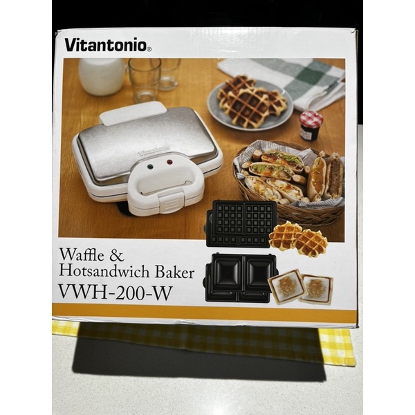 日本代購回台Vitantonio 鬆餅機 VWH-200 白色 附3烤盤vwh-200-w