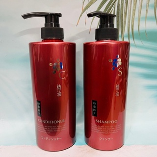 日本 Shikioriori 紅樁油 紅樁花 洗髮精/潤髮乳 600ml 補充包450ml