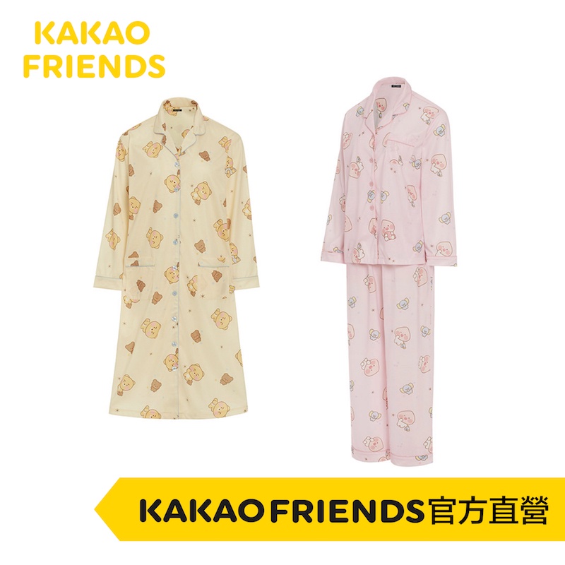 KAKAO FRIENDS  Babydreaming 桃子睡衣組 萊恩睡衣裙