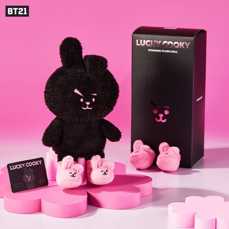 BT21 LUCKY COOKY  black edition玩偶 BTS 防彈少年團