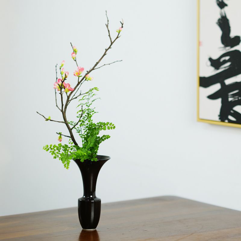 池坊　華道生花　花器　 円錐形 花瓶 花器 池坊 生花 立花 華道 陶器 生け花 延美