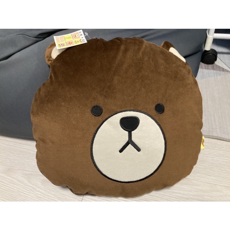 熊熊可愛抱枕被子兩用 折疊毯子