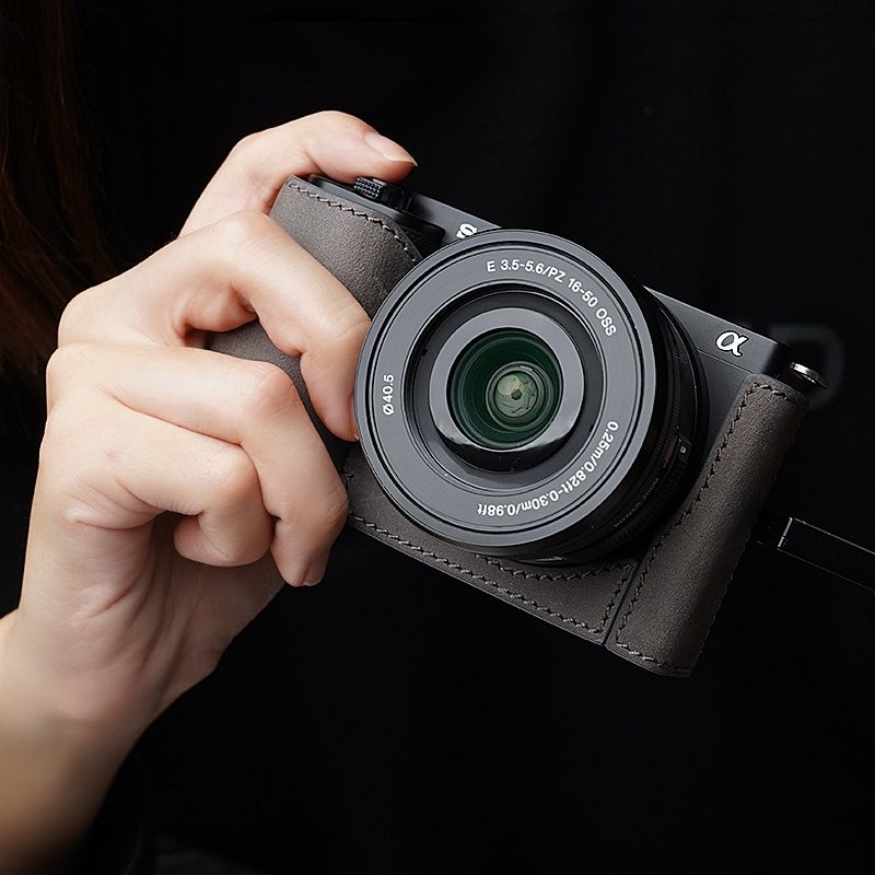 ▬✙✷MrStone索尼ZVE10相機皮套ZV-E10適用于sony真皮保護套相機包配件