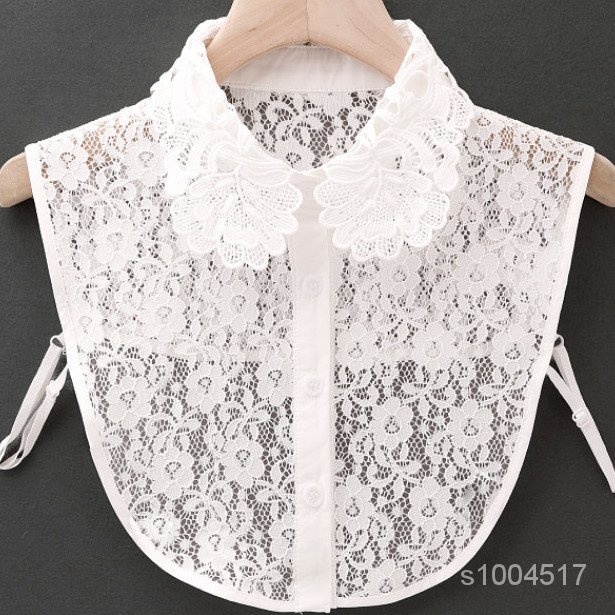 【優選好物】假領子女百搭假領毛衣裝飾韓版網紗紫鳶女式假衣領鞦鼕春蕾絲衣領aejgir GVNW