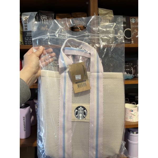 星巴克 Starbucks 櫻花 🌸 米色女神網布提袋